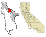 San Mateo County California Incorporated and Unincorporated areas San Mateo Highlighted